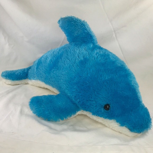 Aurora World Blue Ivory Dolphin 20" Large Stuffed Plush SOFT | RARE/Hard To Find - Picture 1 of 6
